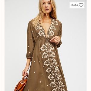 FP embroidered fable midi